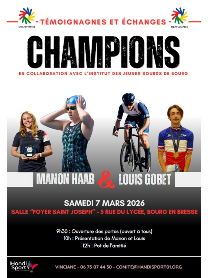 Témoignage de Manon sur ses Deaflympics