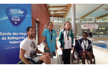 Le CNBV Handisport a accueilli  47 nageurs de la région Rhône-Alpes pour leur 4ième journée
