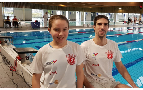 CNBV section Handisport : 11 nages pour Manon et 7 nages pour Julien validées pour les inter-régions mi-avril 2019 