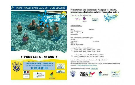 Opération &quot;J'apprends à nager 2023&quot;